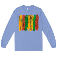 Colony Blue black history brushstroke Long Sleeve Tee - texasbilliewilder