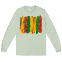 Matcha black history brushstroke Long Sleeve Tee - texasbilliewilder