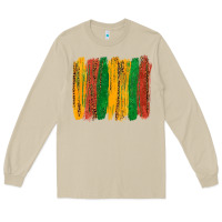 Mushroom black history brushstroke Long Sleeve Tee - texasbilliewilder