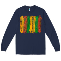 Navy black history brushstroke Long Sleeve Tee - texasbilliewilder