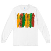White black history brushstroke Long Sleeve Tee - texasbilliewilder
