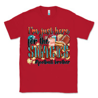 Red i'm just here for the snacks #american football br Classic Tee - Zillion Design Studio