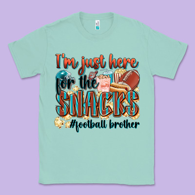 I'm Just Here For The Snacks #american Football Br Classic Tee Designed By Zillion Design Studio
