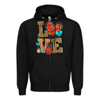 Black love basketball Zipper Hoodie - Zillion Design Studio