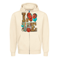Sandshell love basketball Zipper Hoodie - Zillion Design Studio