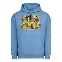 Pigment Pebble Blue plantaholic Urban Hoodie - NancyCooperArtShop