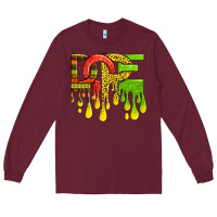 Burgundy black history juneteenth dope Long Sleeve Tee - texasbilliewilder