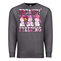 Freaking Freezing With Snowmans Premium Sweatshirt | Teevron
