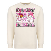 Sandshell freaking freezing with Snowmans Premium Sweatshirt - AdoDesignShop