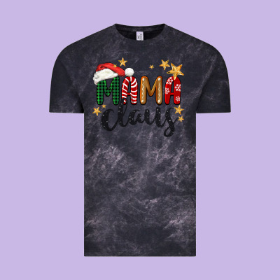 Mama Claus Christmas Vintage Tee Designed By Barkaloodesign