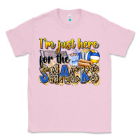 Bubblegum Pink i'm just here for the snacks volleyball Classic Tee - Zillion Design Studio