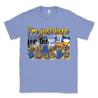 Colony Blue i'm just here for the snacks volleyball Classic Tee - Zillion Design Studio