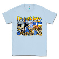 Dusty Blue i'm just here for the snacks volleyball Classic Tee - Zillion Design Studio