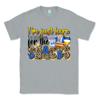 Heather Grey i'm just here for the snacks volleyball Classic Tee - Zillion Design Studio