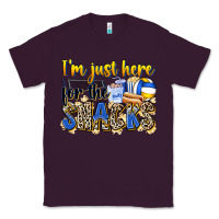Plum i'm just here for the snacks volleyball Classic Tee - Zillion Design Studio