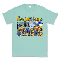 Seafoam i'm just here for the snacks volleyball Classic Tee - Zillion Design Studio