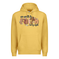 Antique Gold we walk by faith not by sight Premium Hoodie - MaliasSmallBusiness