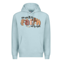 Blue Mist we walk by faith not by sight Premium Hoodie - MaliasSmallBusiness