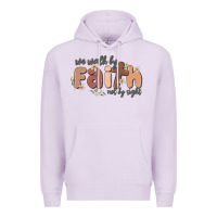 Lilac we walk by faith not by sight Premium Hoodie - MaliasSmallBusiness