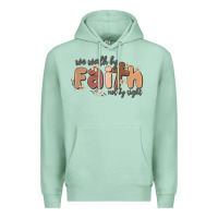 Seafoam we walk by faith not by sight Premium Hoodie - MaliasSmallBusiness
