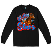 Black oh my stars horse Long Sleeve Tee - Zillion Design Studio