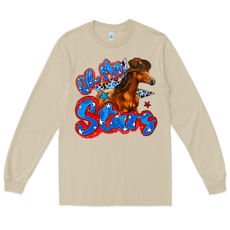 Oh My Stars Horse Long Sleeve Tee by Zillion Design Studio | Teevron