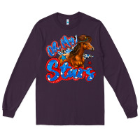 Plum oh my stars horse Long Sleeve Tee - Zillion Design Studio