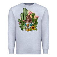 Heather Grey cactus gnomes Premium Sweatshirt - JahusDesignShop