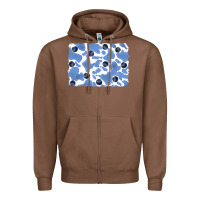 Chestnut distressed blueberry milkshake cowhide Zipper Hoodie - RanaPortraitStore