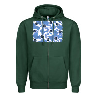 Sports Green distressed blueberry milkshake cowhide Zipper Hoodie - RanaPortraitStore
