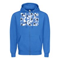 True Royal distressed blueberry milkshake cowhide Zipper Hoodie - RanaPortraitStore
