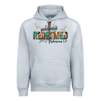 Heather Grey redeemed ephesians 1 7 Urban Hoodie - NancyCooperArtShop