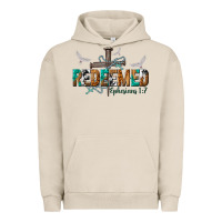 Pigment French Oak redeemed ephesians 1 7 Urban Hoodie - NancyCooperArtShop
