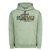 Pigment Oil Green redeemed ephesians 1 7 Urban Hoodie - NancyCooperArtShop