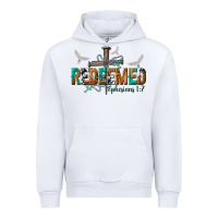 White redeemed ephesians 1 7 Urban Hoodie - NancyCooperArtShop