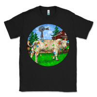 Black christmas charolais bull and barnyard Classic Tee - RanaPortraitStore