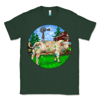 Sports Green christmas charolais bull and barnyard Classic Tee - RanaPortraitStore