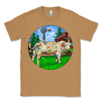 Toasted Coconut christmas charolais bull and barnyard Classic Tee - RanaPortraitStore