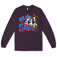 Plum oh my stars cow Long Sleeve Tee - Zillion Design Studio