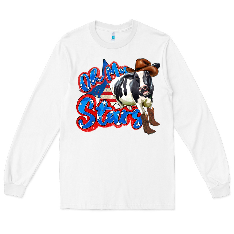 Oh My Stars Cow Long Sleeve Tee by Zillion Design Studio | Teevron