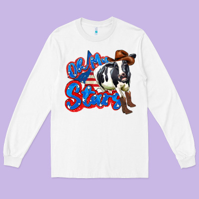 Oh My Stars Cow Long Sleeve Tee Designed By Zillion Design Studio