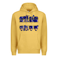 Antique Gold valentine's day school pencils navy blue Premium Hoodie - MaliasSmallBusiness