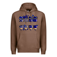 Chestnut valentine's day school pencils navy blue Premium Hoodie - MaliasSmallBusiness