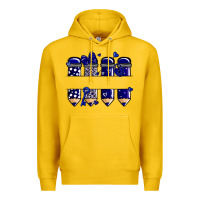 Lemon valentine's day school pencils navy blue Premium Hoodie - MaliasSmallBusiness