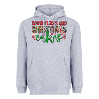 Heather Grey Snowflakes and Christmas cakes Heavyweight Hoodie - JahusDesignShop