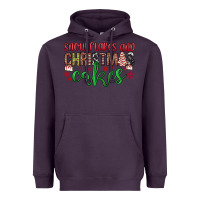 Plum Snowflakes and Christmas cakes Heavyweight Hoodie - JahusDesignShop