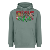 Sage Snowflakes and Christmas cakes Heavyweight Hoodie - JahusDesignShop