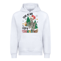 White this is my ugly Urban Hoodie - MaliasSmallBusiness