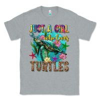 Heather Grey just a girl who loves turtles Classic Tee - texasbilliewilder