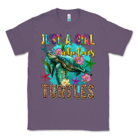 Lavender just a girl who loves turtles Classic Tee - texasbilliewilder